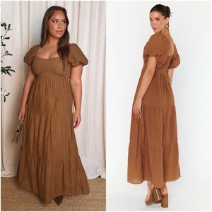 SHOW ME YOUR MUMU Joanna Maxi Dress In Brown